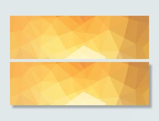 黄色立体几何背景高清