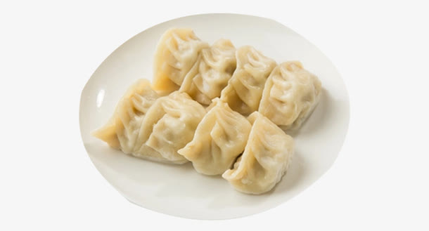 一份锅贴煎饺素材免抠