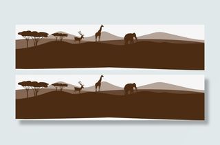 非洲大草原免抠