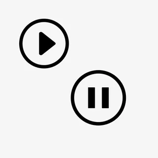 开始与暂停图标免抠