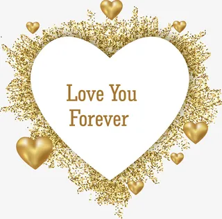 创意爱心贺卡装饰图案免抠