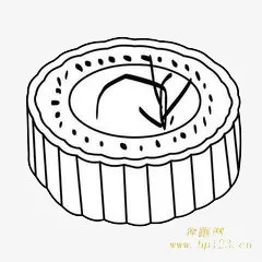 手绘月饼免抠