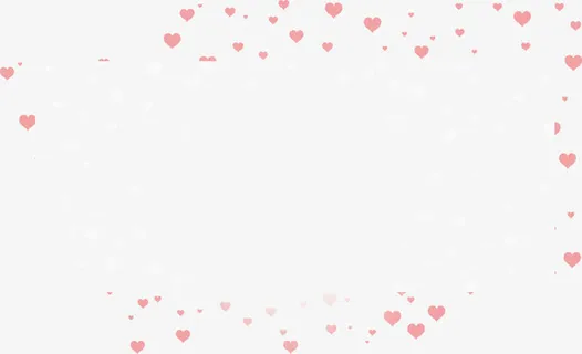 漂浮粉色爱心免抠