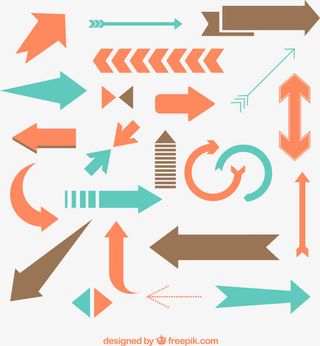 矢量创意箭头图标免抠