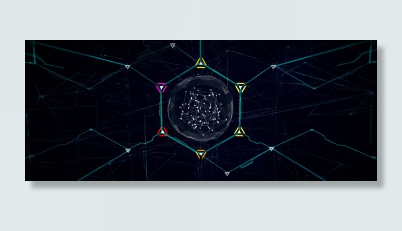 蓝色科技背景高清