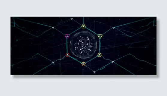 蓝色科技背景高清