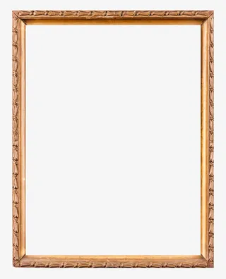 豪华欧式金色相框免抠