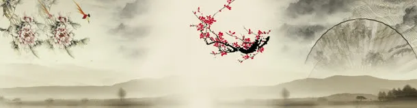 典雅清新淘宝海报背景