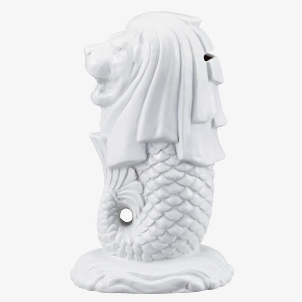 鱼尾狮雕刻免抠