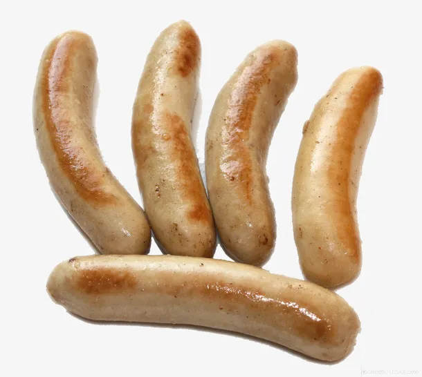 好吃浅黄色石烤肠免抠