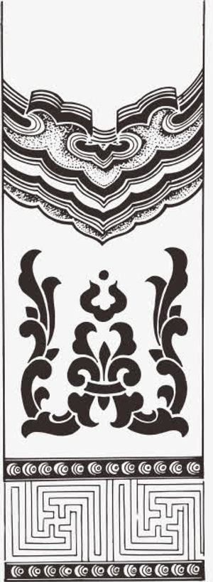 中国传统花纹免抠