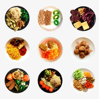 丰盛的美食免抠