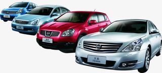 东风日产汽车桥车免抠