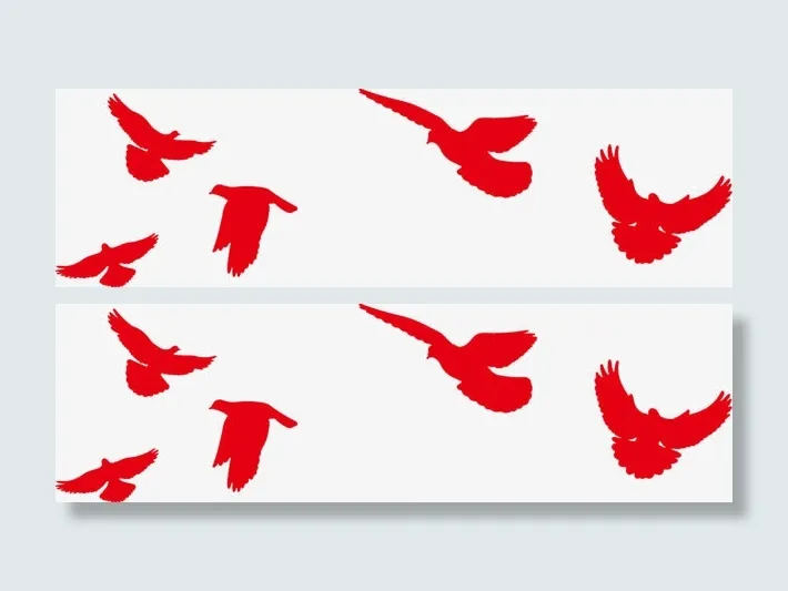 红色和平鸽党建免抠