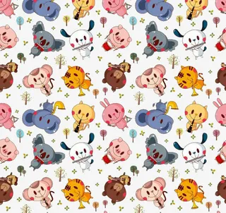 卡通动物背景