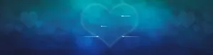 中秋深色夜空心型banner高清