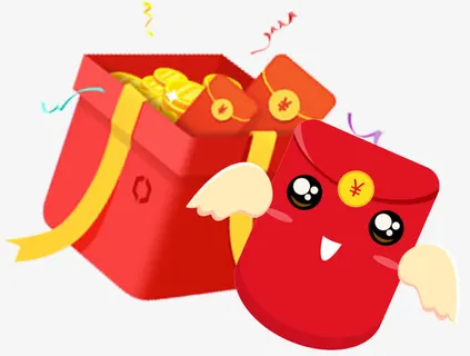 装饰卡通红包免抠