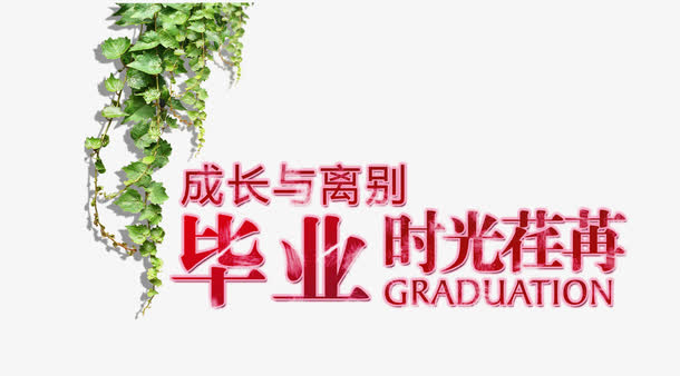 毕业字体免抠