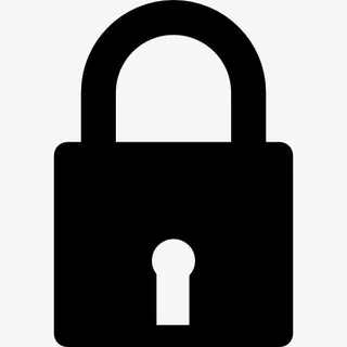 保护标志锁定的挂锁图标免抠