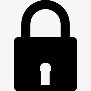 保护标志锁定的挂锁图标免抠
