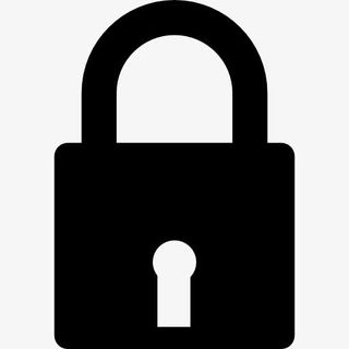 保护标志锁定的挂锁图标免抠