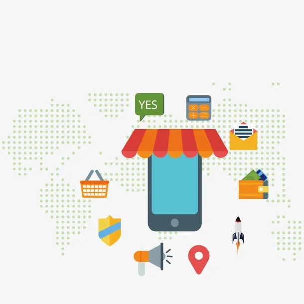 矢量网购元素免抠