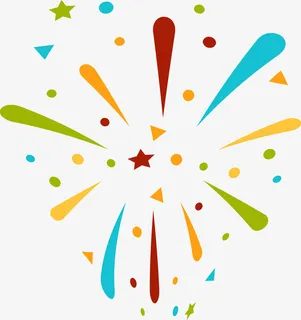 美丽的烟花啊免抠