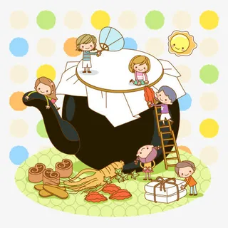 * 彩色 小清新 手绘 卡通免抠