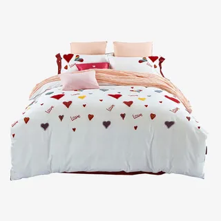 纯棉床上用品四件套免抠