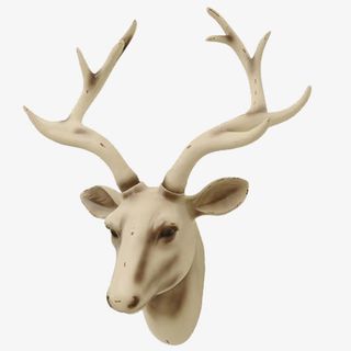 写实欧式实木鹿角素材免抠