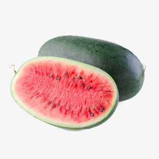 实物黑美人西瓜免抠