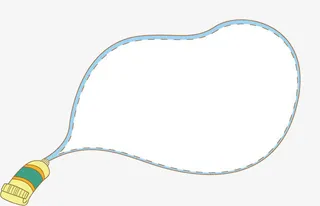 绘画颜料袋卡通插画矢量免抠