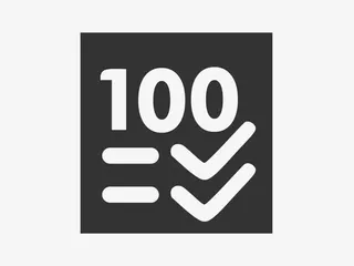 黑白矢量成绩单免抠