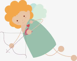 发射爱心矢量免抠