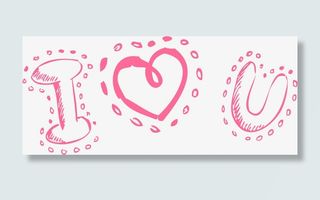 粉色浪漫我爱你免抠