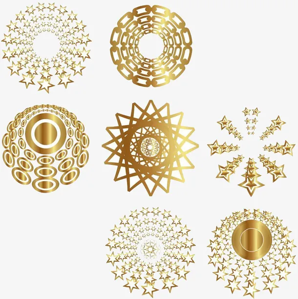 圣诞装饰素材花纹图标免抠