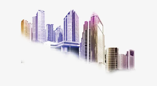 上海城市剪影免抠