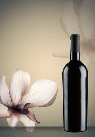 红酒促销海报背景高清