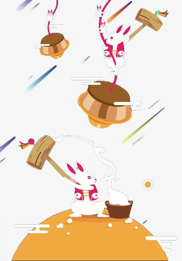 敲锣打鼓免抠