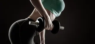 摄影健身美女背景高清