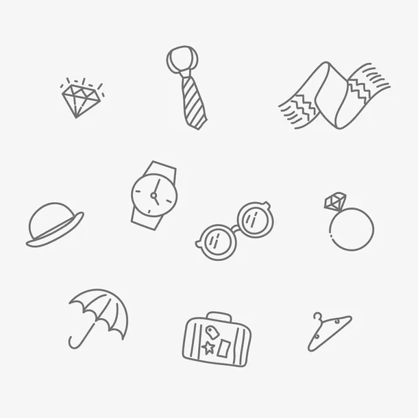 父亲节免扣小元素免抠