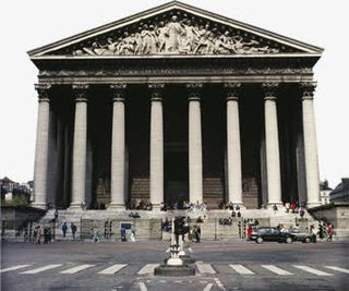 春天金色外国风景建筑免抠