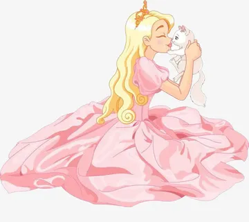 公主亲吻小猫免抠