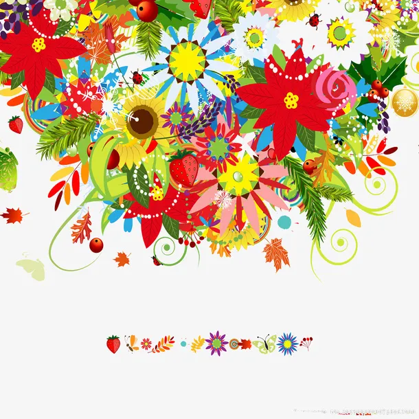 花卉装饰图免抠