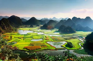 山水田园风光壁纸免抠