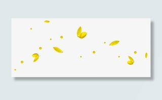 满天飘落的黄色花瓣免抠