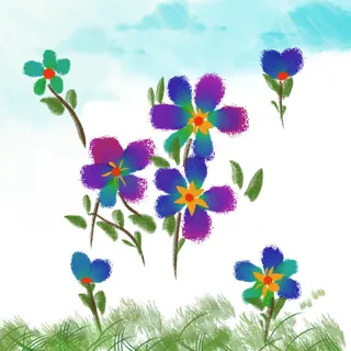 浪漫的春天放飞自我免抠