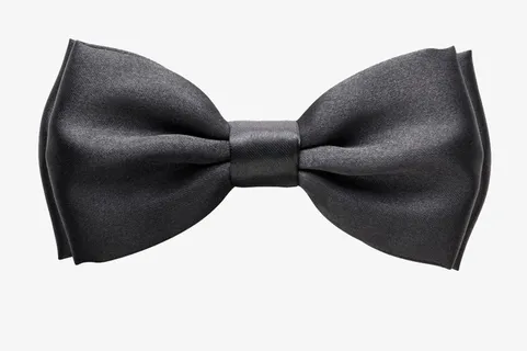 黑色领结PNG素材免抠