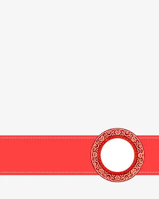 红色碎花底纹小说腰封免抠