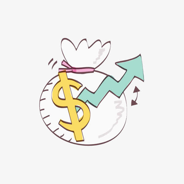 手绘钱袋免抠